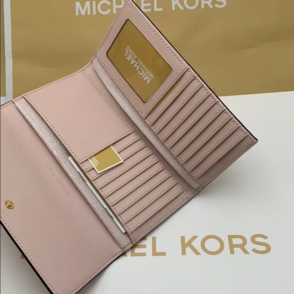 Michael Kors Jet Set Travel Lg Trifold Wallet - Picture 5 of 16